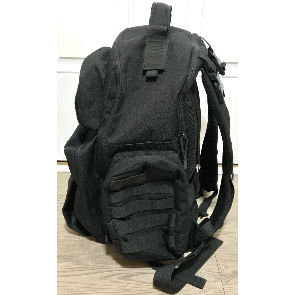 Tactical Baby Gear Ballistic Baby Diaper Backpack w/‎ Changing Pad Black Bag
